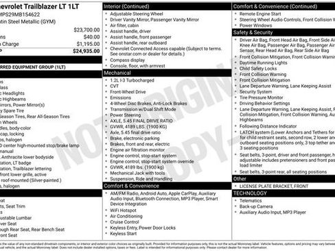 Used 2021 Chevrolet TrailBlazer LT image 23