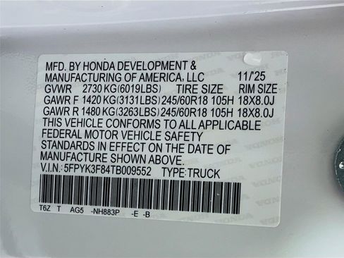 New 2026 Honda Ridgeline Black Edition image 23