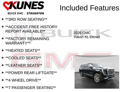 New 2026 GMC Yukon XL Denali w/ Sun & Power Step Package