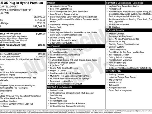 Used 2020 Audi Q5 e Premium w/ Convenience Package image 12