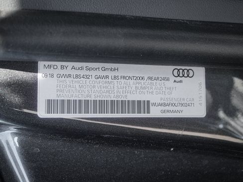 Used 2018 Audi R8 V10 plus AWD/4WD image 37