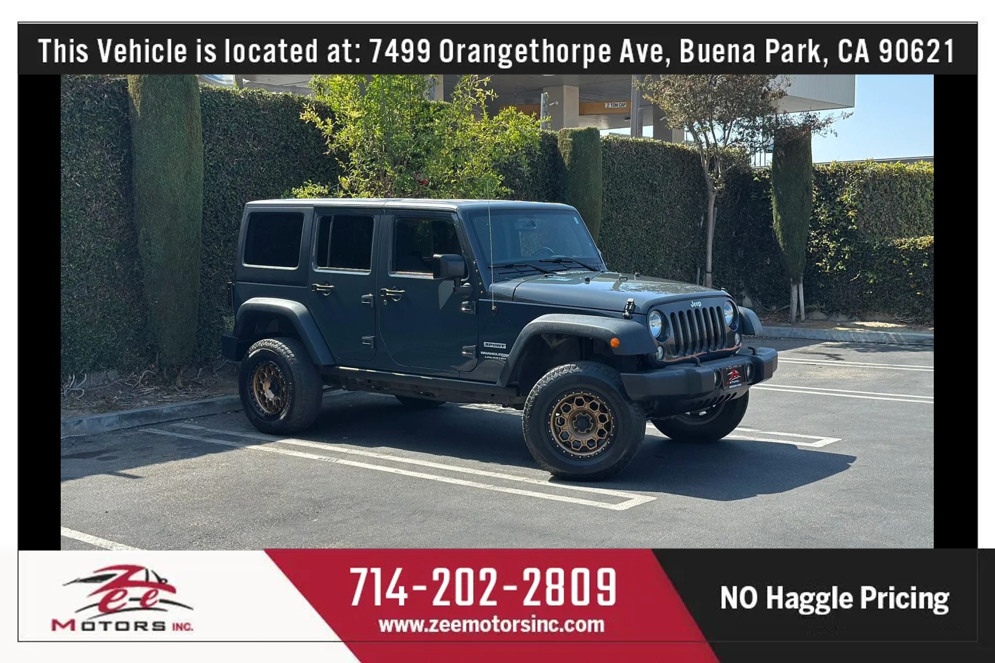 Used 2018 Jeep Wrangler Unlimited Sport S AWD/4WD image 2