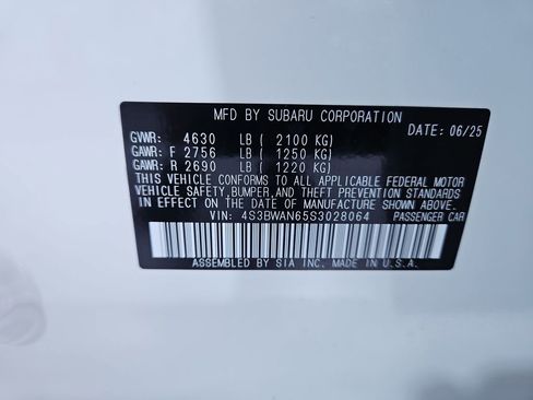 New 2025 Subaru Legacy Limited image 30