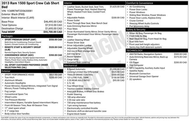 Used 2013 RAM 1500 Sport w/ Sport Premium Group AWD/4WD image 4