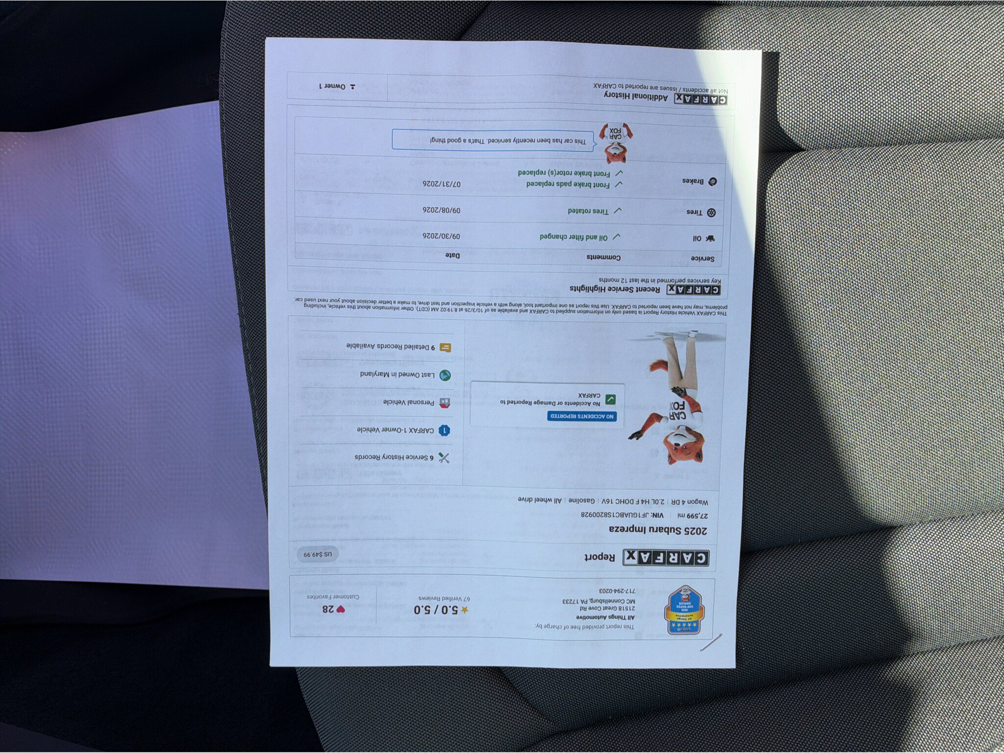 Certified 2025 Subaru Impreza 2.0i w/ Popular Package #1A AWD/4WD image 33