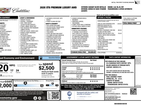 Used 2020 Cadillac XT6 Premium Luxury image 2