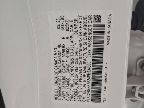 Certified 2023 Honda Civic LX image 18