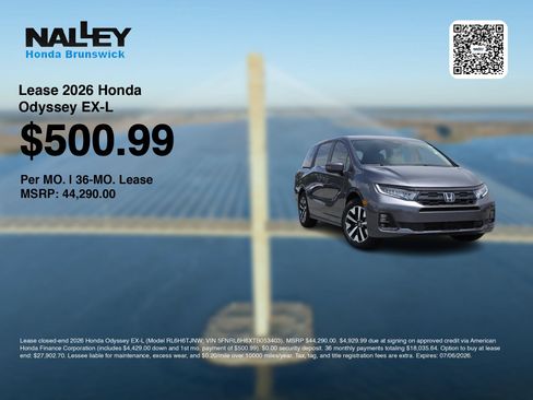 New 2026 Honda Odyssey EX-L image 3