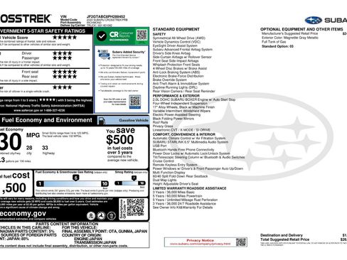 Certified 2023 Subaru Crosstrek 2.0i image 11