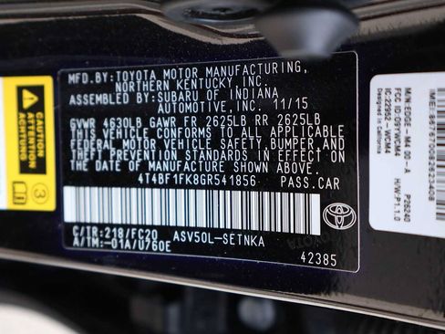 Used 2016 Toyota Camry LE FWD image 21