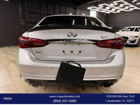 Used 2018 INFINITI Q50 Red Sport 400 w/ Proactive Package AWD/4WD image 6
