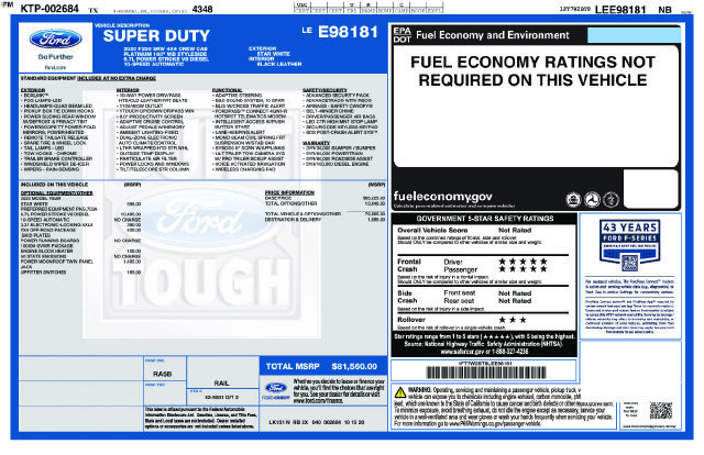 Used 2020 Ford F250 Platinum w/ FX4 Off-Road Package AWD/4WD image 14