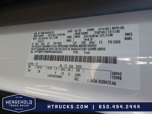 Used 2023 Ford Transit 250 Low Roof w/ Exterior Upgrade Package image 29