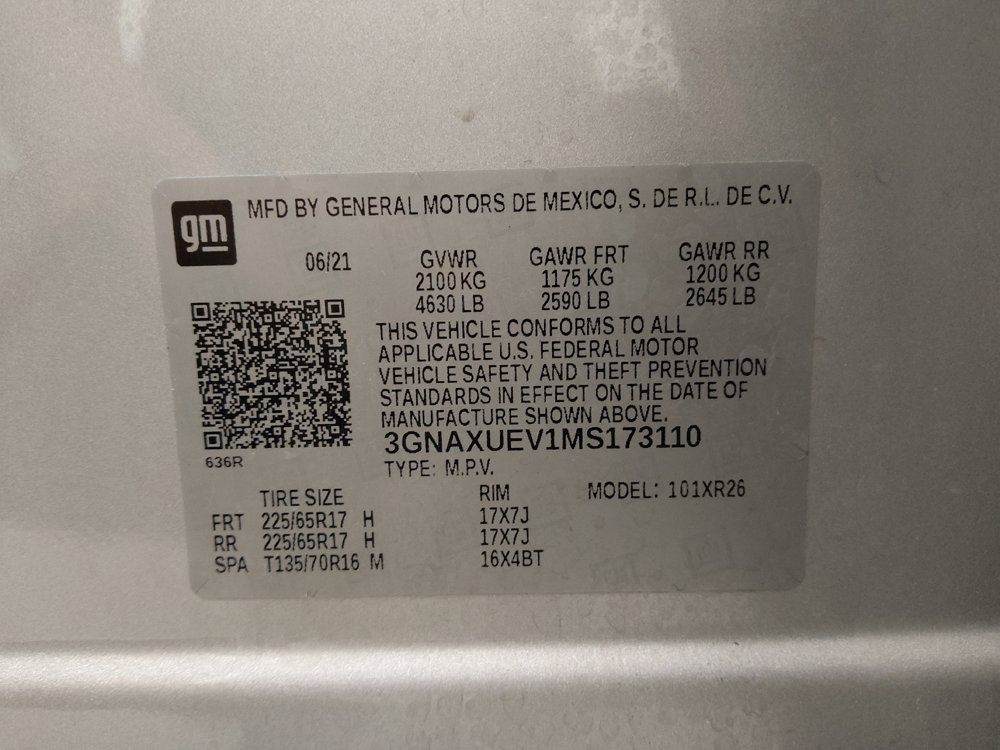 Used 2021 Chevrolet Equinox LT AWD/4WD image 33