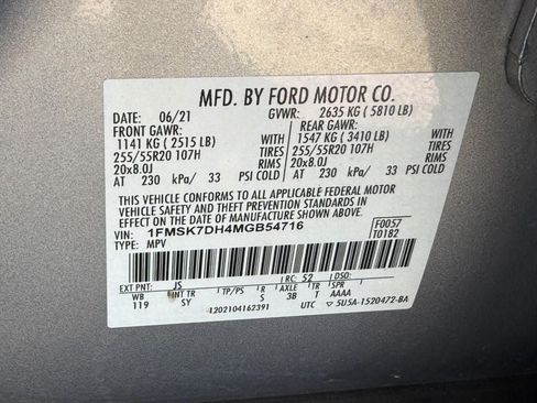 Used 2021 Ford Explorer XLT w/ Equipment Group 202A RWD image 26