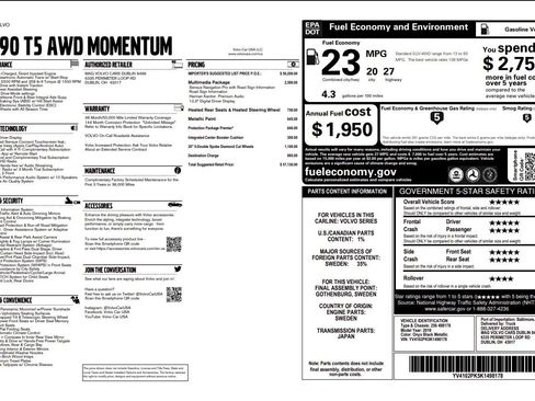 Used 2019 Volvo XC90 T5 Momentum w/ Multimedia Package image 49