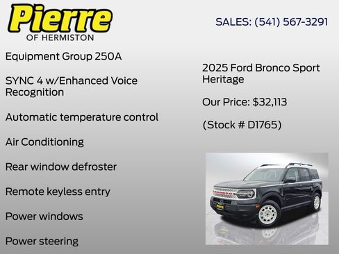 New 2025 Ford Bronco Sport Heritage image 6