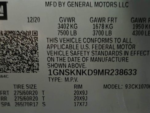 Used 2021 Chevrolet Tahoe LT w/ LT Signature Package AWD/4WD image 48