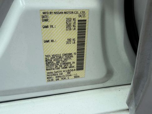 Used 2015 Nissan Altima 2.5 S w/ Sport Value Package FWD image 11