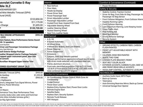 Used 2024 Chevrolet Corvette E-Ray image 8