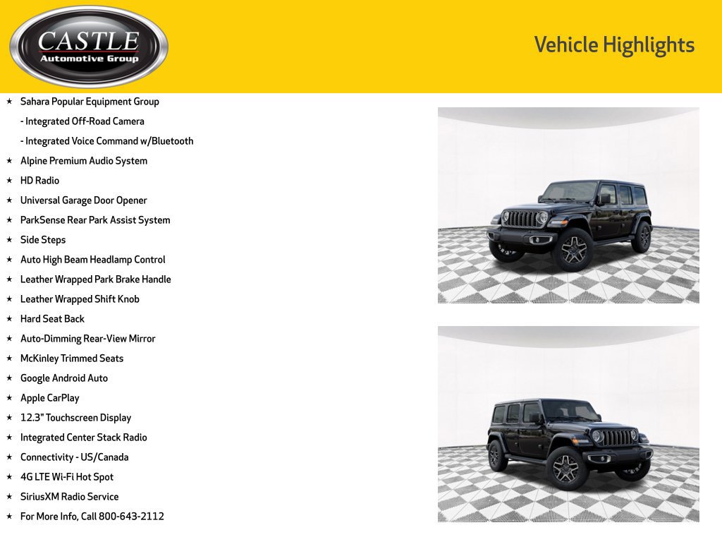 New 2026 Jeep Wrangler Unlimited Sahara AWD/4WD image 6