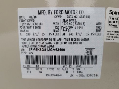 Used 2018 Ford Explorer XLT w/ Equipment Group 201A image 33
