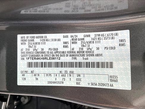 Certified 2024 Ford Ranger Lariat w/ FX4 Off-Road Package image 27