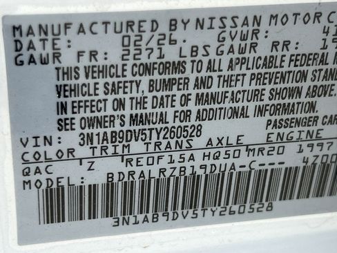 New 2026 Nissan Sentra SR w/ SR Premium Package FWD image 17
