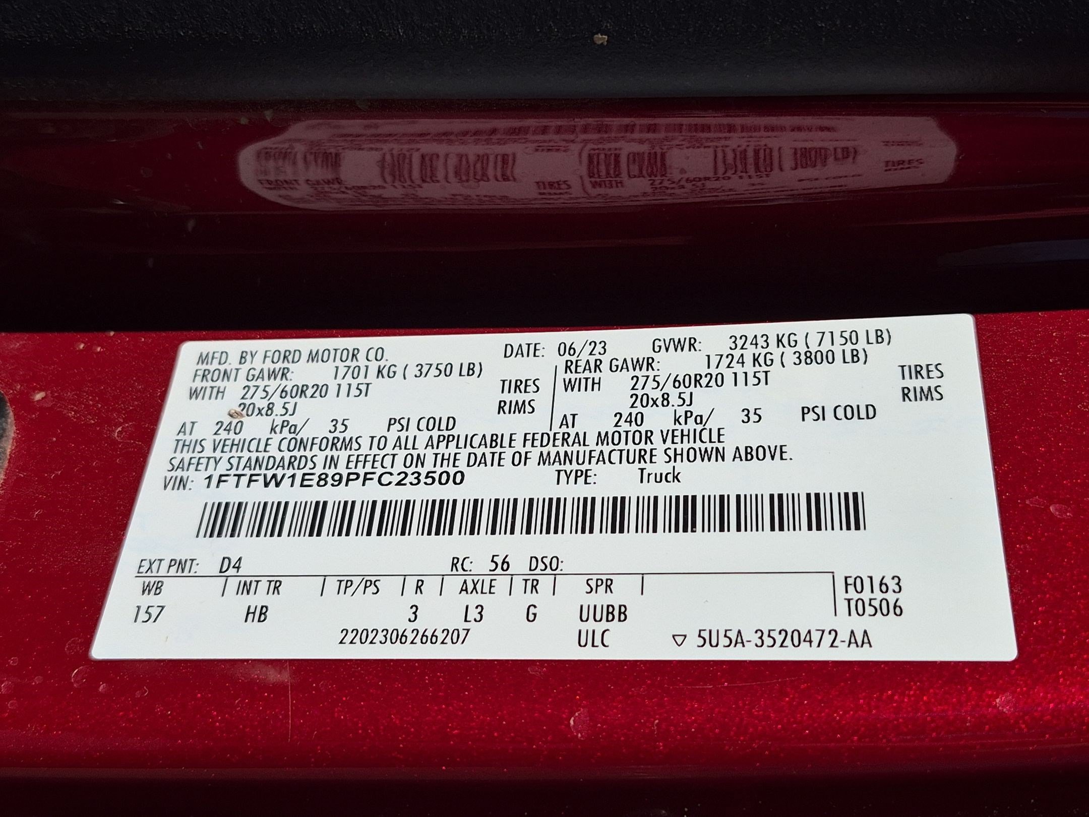 Used 2023 Ford F150 Lariat w/ Equipment Group 502A High AWD/4WD image 33