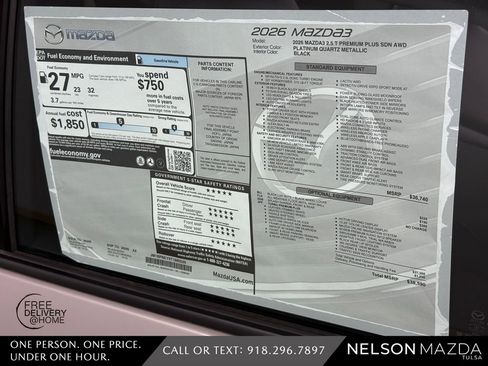 New 2026 MAZDA MAZDA3 2.5 Turbo Sedan w/Premium Plus AWD/4WD image 17