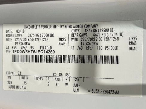 Used 2018 Ford F550 4x4 Crew Cab Super Duty image 18