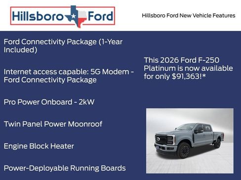 New 2026 Ford F250 Platinum image 15