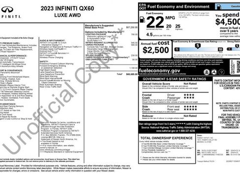 Used 2023 INFINITI QX60 Luxe AWD/4WD image 34