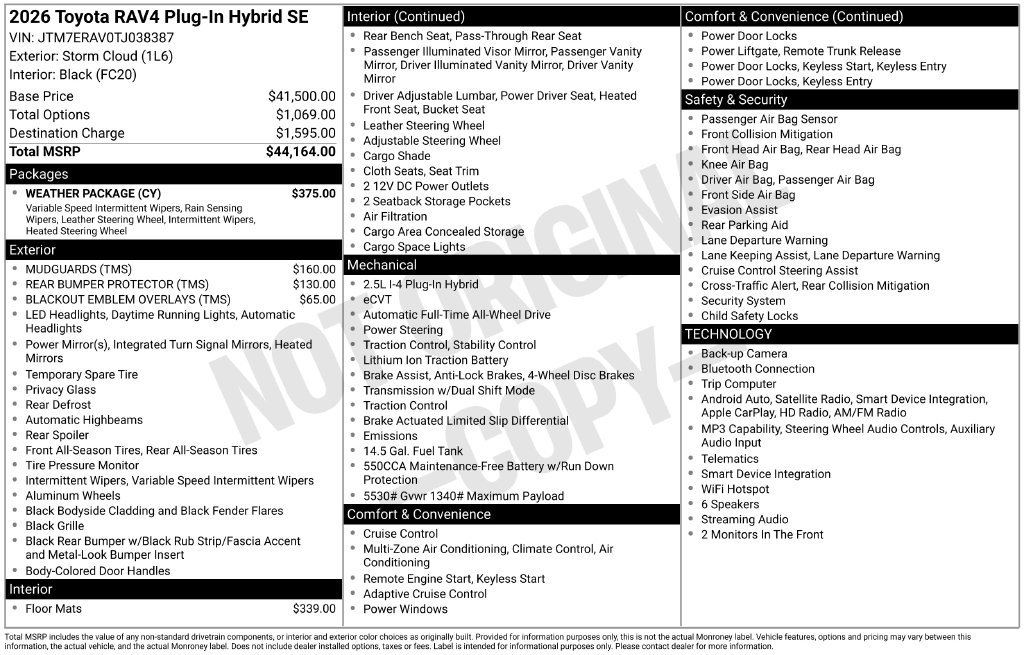Used 2026 Toyota RAV4 SE w/ Weather Package AWD/4WD image 32