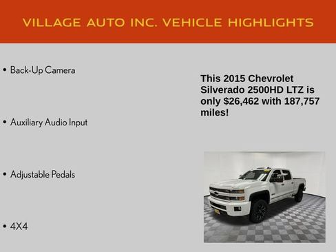 Used 2015 Chevrolet Silverado 2500 LTZ w/ Duramax Plus Package image 28