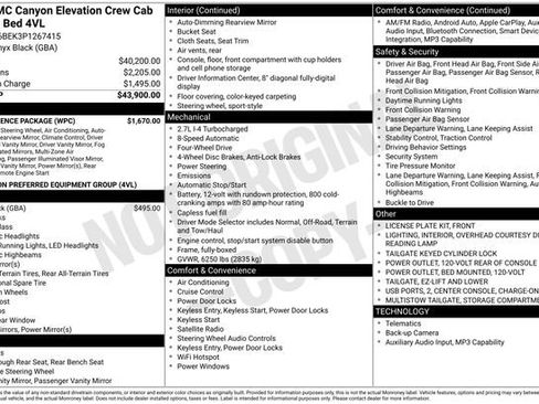 Used 2023 GMC Canyon Elevation w/ Convenience Package AWD/4WD image 4
