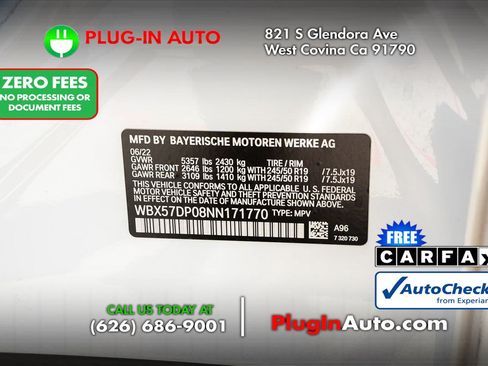 Used 2022 BMW X3 xDrive30i w/ Convenience Package w/ZPA AWD/4WD image 11