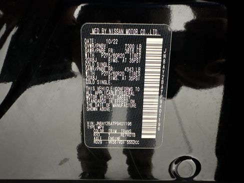 Used 2023 Nissan Armada SL w/ Midnight Edition Package RWD image 25