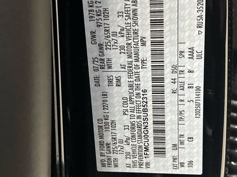 New 2025 Ford Escape Active w/ Tech Pack #1 image 18