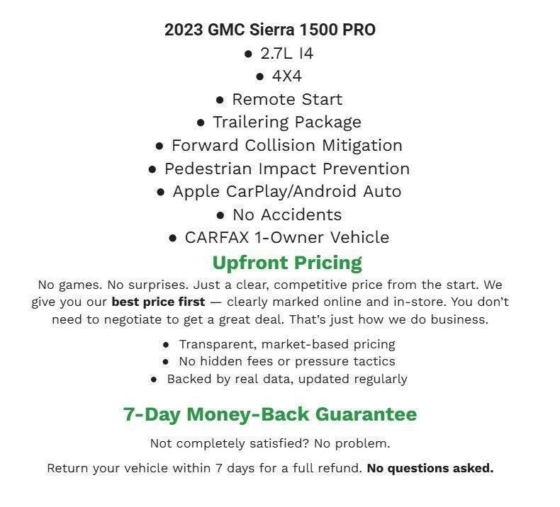 Used 2023 GMC Sierra 1500 Pro w/ Graphite Edition AWD/4WD image 30