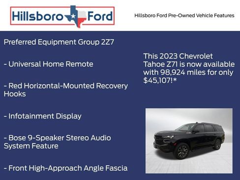 Used 2023 Chevrolet Tahoe Z71 w/ Luxury Package AWD/4WD image 13