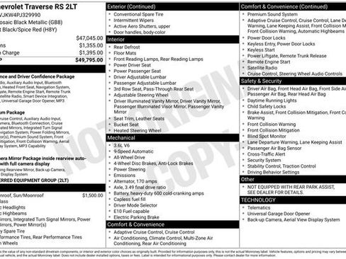 Used 2023 Chevrolet Traverse RS image 12