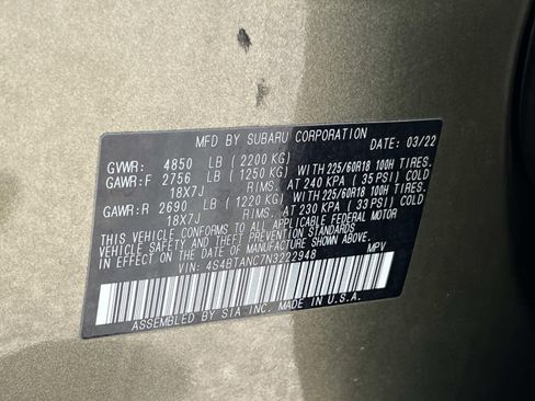 Certified 2022 Subaru Outback Limited AWD/4WD image 35