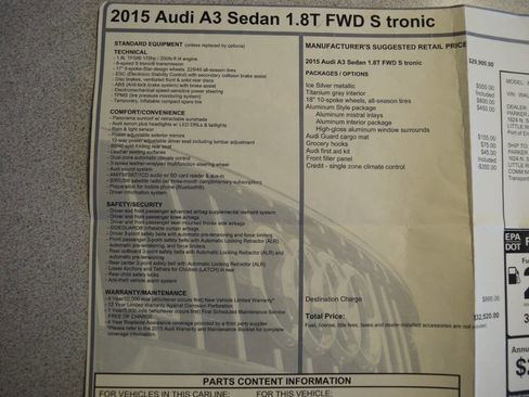 Used 2015 Audi A3 1.8T Premium w/ Aluminum Style Package image 29