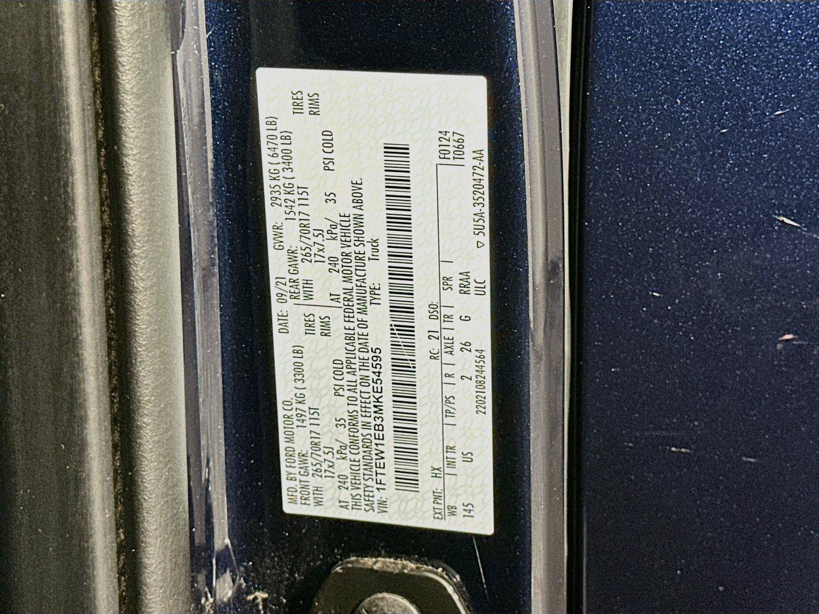 Used 2021 Ford F150 XLT w/ Equipment Group 301A Mid AWD/4WD image 22