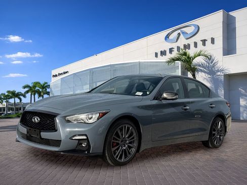 Used 2023 INFINITI Q50 Red Sport 400 w/ Carbon Fiber Package AWD/4WD image 3