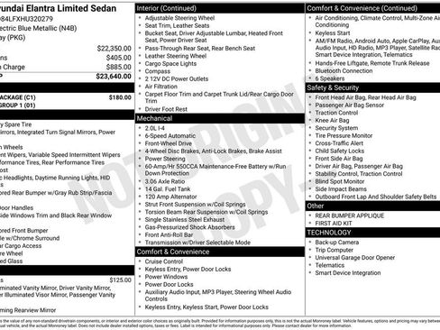 Used 2017 Hyundai Elantra Limited w/ Cargo Package image 4