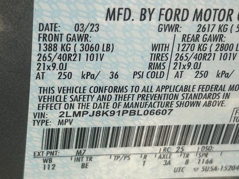 Used 2023 Lincoln Nautilus Reserve w/ Equipment Group 202A image 57