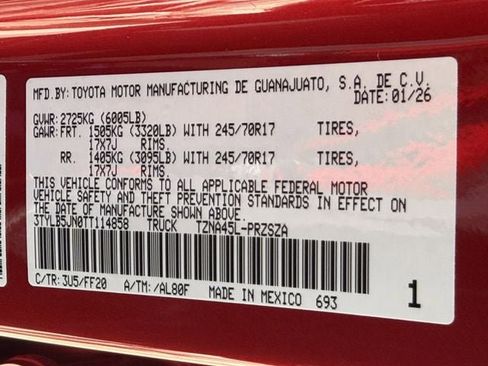 New 2026 Toyota Tacoma SR5 image 25