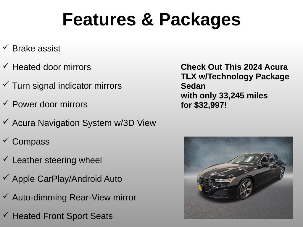 Used 2024 Acura TLX w/ Technology Package FWD image 20